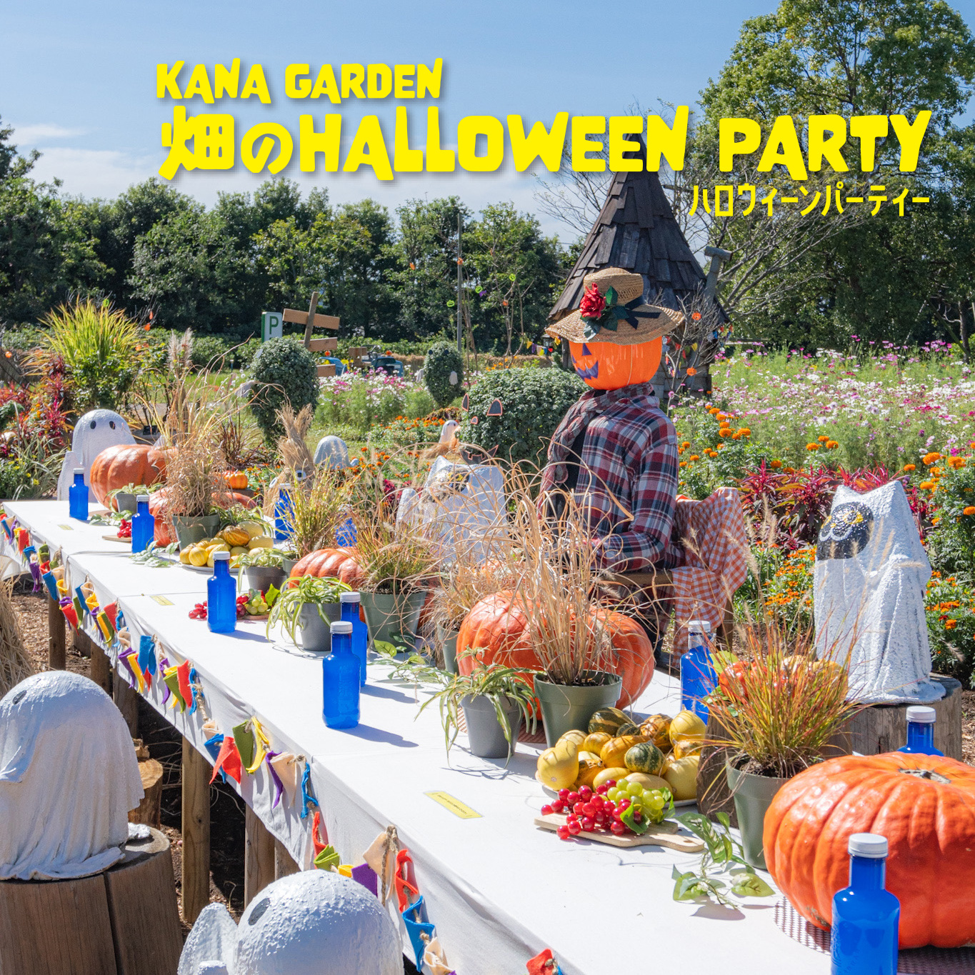畑のハロウィーンパーティー - 神奈川県立花と緑のふれあいセンター